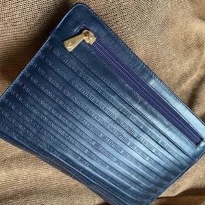 Valentino leather clutch / cosmetic bag